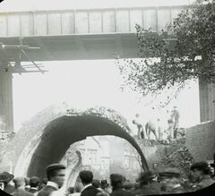 H001038 St. Andrews Tunnel, Hastings, old archway being demolished c.1898 - Flickr - East Sussex Libraries Historical Photos.jpg